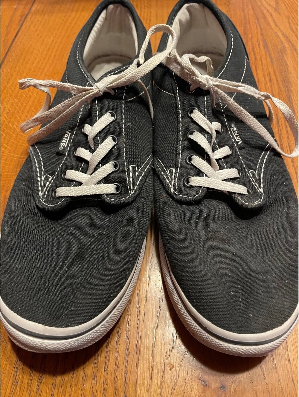 VANS Authentic Canvas Skate Shoes Black Women’s Size 9.5